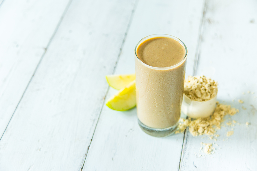 Apple Banana Protein Shake